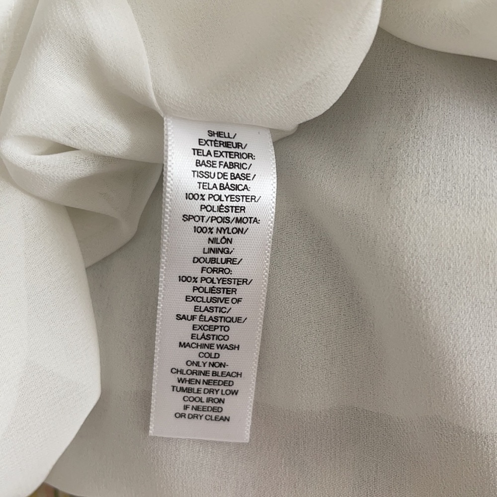 NWOT Loft White Textured Blouse - Picture 9 of 9